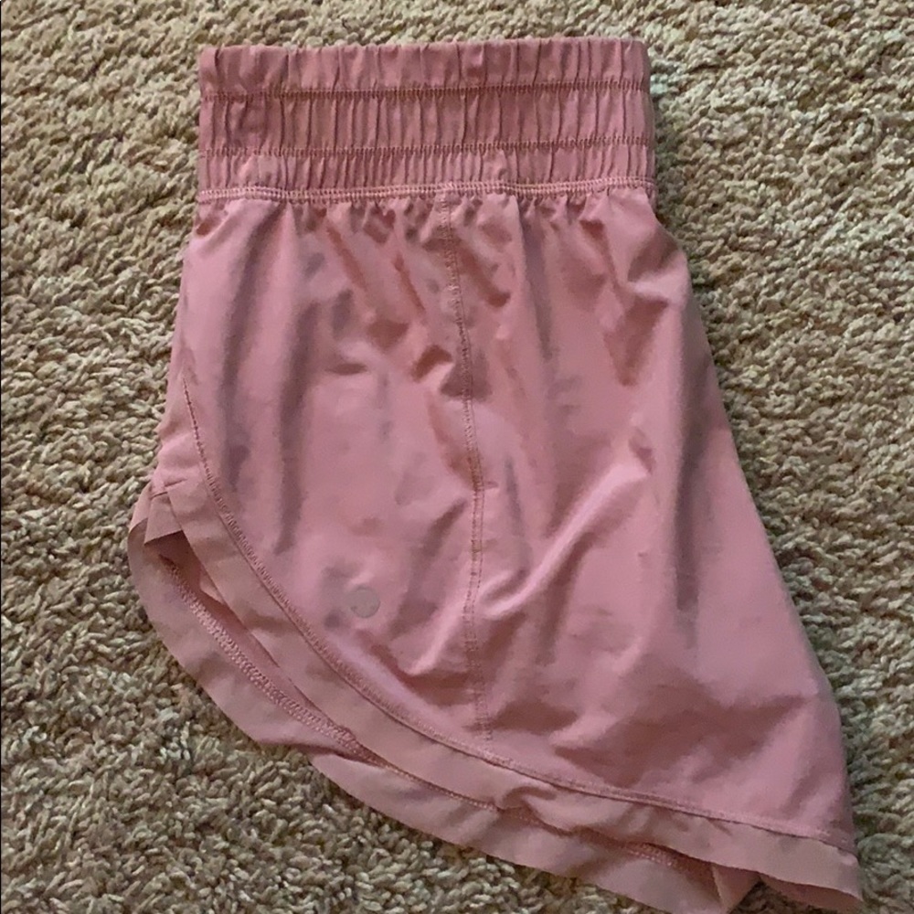 pink lululemon shorts